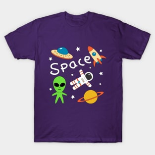 cute space drawing T-Shirt